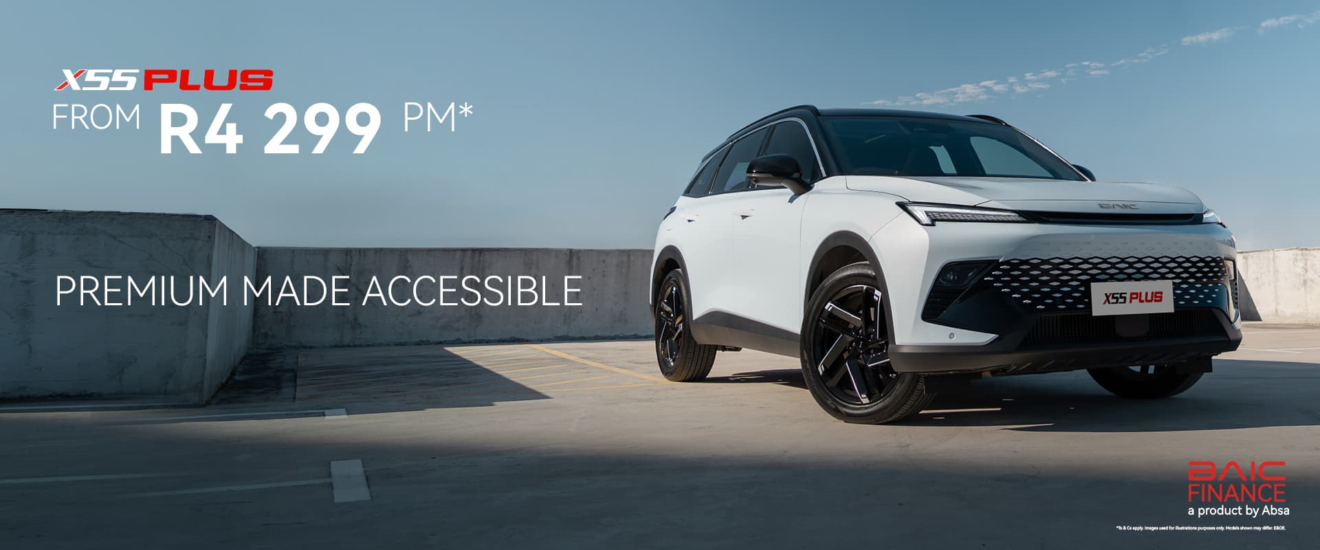 BAIC X55 Plus Monthly Slider Banner